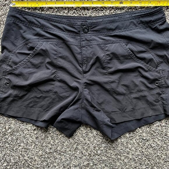 Athleta Shorts Womens 8 Black Shors w/Pockets & Adjustable Waistband - Picture 4 of 5